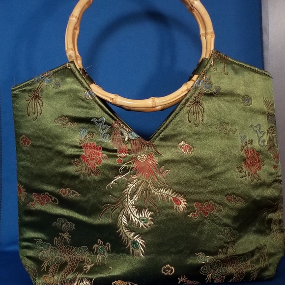Jade green Asian inspired handbag - Picture 6 of 6